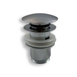 Zawór spustowy 1 1/4" z systemem click-clack, chromowany