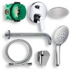 Exclusive Brausenset Unterputz, inkl. Armatur, Regenbrause und Zubeh&ouml;r