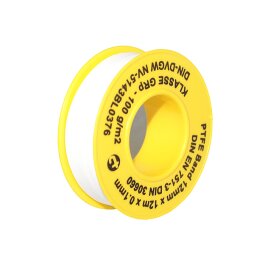 Rolka taśmy uszczelniającej do gwintów, długość 12 m, grubość 0,1 mm