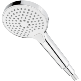 Handbrause mit Drucktaste, rund, 3-fach verstellbar, chrom