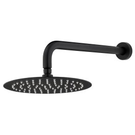 Regenbrause rund 300mm, schwarz matt