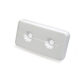 Giacomini Kunststoff-Doppelrosette zum Klappen, 50 mm