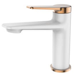 Bateria umywalkowa Perla, biały/złoty