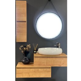 6-teiliges Badmöbel-Set ELEGANT - Hamilton Eiche