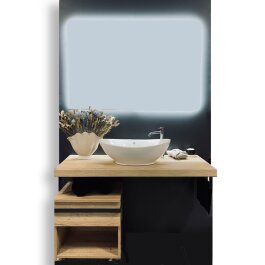 6-teiliges Badmöbel-Set ATLAS - Eiche Halifax