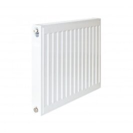 Universal-Heizkörper Typ 21 (EKE), 70°C/55°C - 2112 Watt / 1393 Watt, doppellagig mit 1 Konvektor, Bauhöhe 600mm, Baulänge 2000mm, Bautiefe 70mm