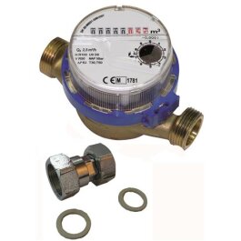 Zapfhahnwasserzähler Uni-Kompakt Q3 2,5, kalt