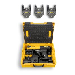 REMS Akku-Press 14V ACC V-Kontur mit 3 Pressbacken (12-35 mm) 22 V 28 V 15 V