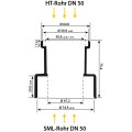 OHA HT/SML-Rohrverbinder DN 50 / DN 50