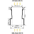 OHA HT/SML-Rohrverbinder DN 75 / DN 70