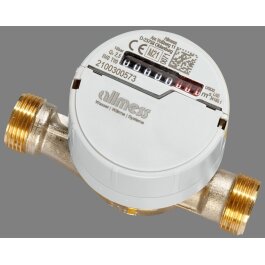 Allmess Wohnungswasserzähler Aufputz EV 5/130-V TU6 +m DN20 Q3=4,0