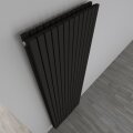 Design Paneelheizk&ouml;rper Vertikal Doppellagig Schwarz COMO in verschiedenen Gr&ouml;&szlig;en