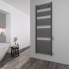 Austausch Badheizkörper Renovierungsheizkörper CAPRI - Anthrazit - Seitenanschluss in verschiedenen Größen