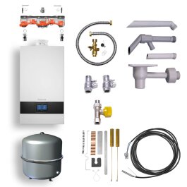 Buderus Gas-Brennwerttherme Logamax plus | GB172i.2-15 W H | 15 kW | Logaplus-Paket W22S