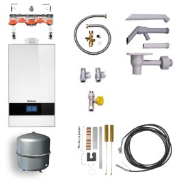 Buderus Gas-Brennwerttherme Logamax plus | GB182i.2-25 W H | 25 kW | Logaplus-Paket W42S