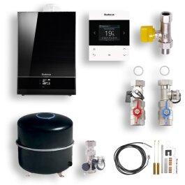 Buderus Gas-Brennwerttherme Logamax plus | GB192i.2-15 H | 15 kW | schwarz | Logaplus-Paket W50S