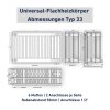 Konrad Universal-Flachheizk&ouml;rper Typ 22 &amp; 33 &ndash; Energieeffizient, modern &amp; vielseitig in versch. Gr&ouml;&szlig;en