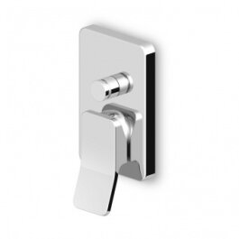 Zucchetti Soft UP-Wannenfüll- und Brausearmatur Sichtteil chrom