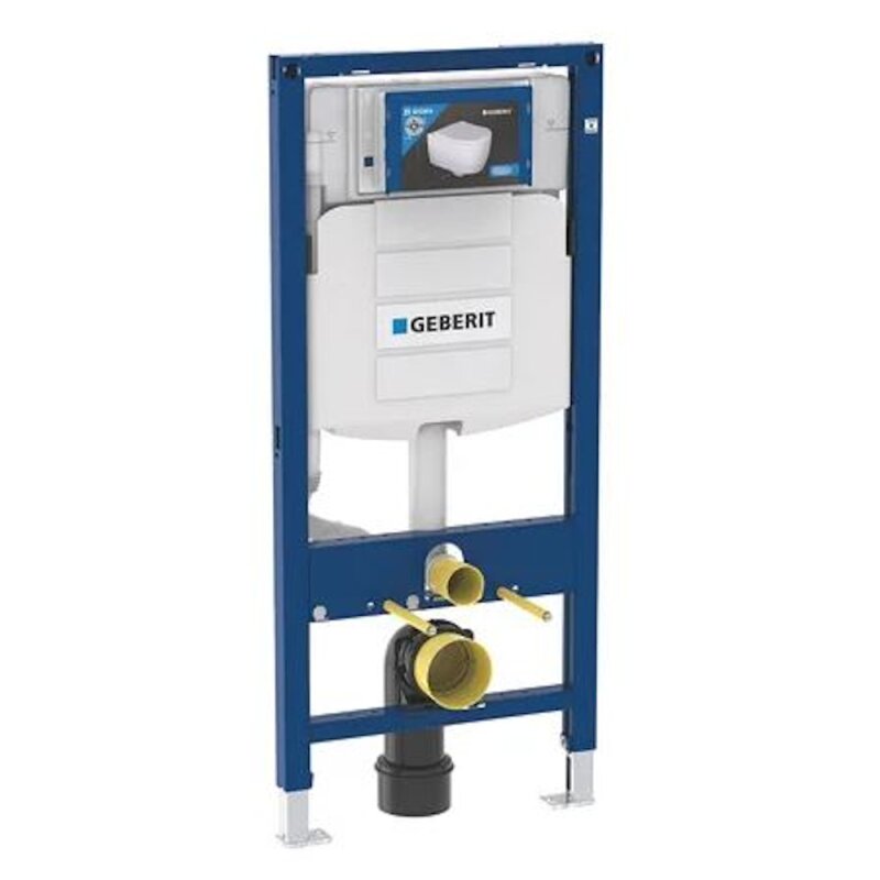 Geberit Duofix Element für Wand-WC, 112 cm, mit Sigma UP-Spülkasten 12 cm, für Betätigung von vorne