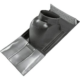 Wolf Universalpfanne Schrägdach 25-45Gr schwarz, mit flex. Bleischürze unten