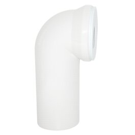 Viega WC Anschlussbogen DN 100 x 230mm 90°  Kunststoff weiß