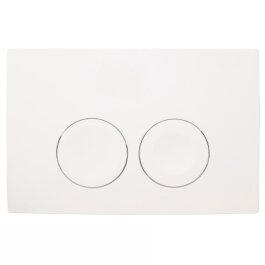 Betätigungsplatte Delta25 für UP100 Spülkasten, für 2-Mengen-Spülung, weiß-alpin 115125115