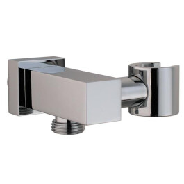 Wandanschlussbogen AQUASQUARE2 mit Halter, 1/2"x1/2", chrom