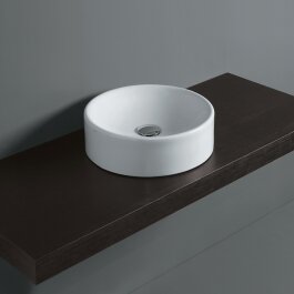 SIMAS Flow Aufsatzwaschtisch rund, weiss, 400 mm