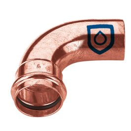 Kupfer Pressfitting Bogen 90° 1 Muffe 18mm