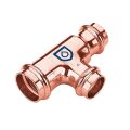 Kupfer Pressfitting T-Stück reduziert 35mm x 22mm x...