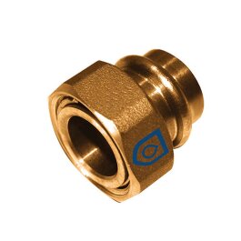 Rotguss Pressfitting Übergangsmuffe 35mm x 1 1/4"